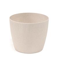 Gėlių vazonas Lamela Jumper 873-05, plastikinis, 30 cm x 30 cm, Ø 30 cm, balta sp.