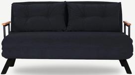 Sofa-lova Hanah Home Sando 2-Seater, juoda sp., 78 x 133 cm x 78 cm
