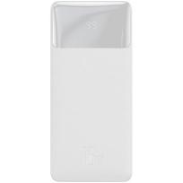 Nešiojamas įkroviklis (Power bank) Baseus Bipow, 10000 mAh, balta sp.