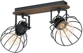 Šviestuvas lubų Eglo Sambatello 98135, E27, 2 x 40 W, sidabro sp./juoda sp.