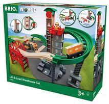 Automobilių trasa Brio World Lift & Load Warehouse Set 33887, įvairių spalvų