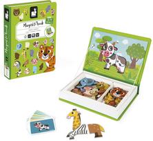 Magnetinis žaislas Janod Magneti Book Animals, 26 cm, įvairių spalvų
