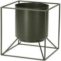 Gėlių vazonas Metal Pot THK-079667, metalas, 18 cm x 18 cm, Ø 18 cm, žalia sp.