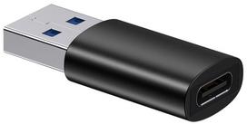 Adapteris Baseus USB - USB-C USB male, USB-C female, juoda sp.
