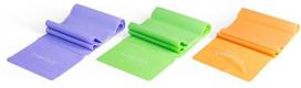 Pasipriešinimo guma Gymstick Exercise Bands Set, 120 cm x 15 cm x 1 cm, geltona sp.