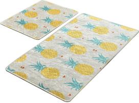 Vonios kilimėlių rinkinys Foutastic Ananas 359CHL2218, įvairių spalvų, 100 cm x 60 cm