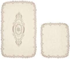 Vonios kilimėlių rinkinys Foutastic Selonya D 299ANR1476, kreminė sp., 100 cm x 60 cm