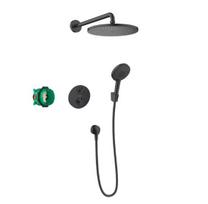 Dušo komplektas su maišytuvu Hansgrohe Croma 280, juoda sp.