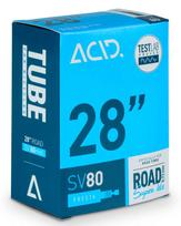 Dviračių padangų kamera ACID Road Super Lite TUBE210, guma, juoda sp., 28"
