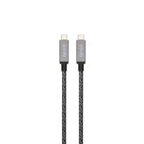 Laidas Epico Thunderbolt 100W, USB-C, 150 cm, pilka sp., 100 W