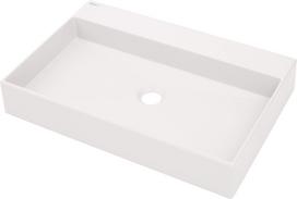 Vonios praustuvas Deante, granitas, 60 cm x 40 cm x 10 cm, balta sp.