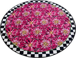 Vonios grindų kilimėlis Foutastic Habena 359CHL4891, įvairių spalvų, 100 cm x 100 cm, Ø 100 cm