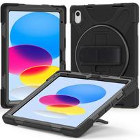 Planšetinių kompiuterių dėklas Estuff Defender Case for iPad 10.9" 2022, juoda sp., 10.9"