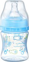 Kūdikių buteliukas BabyOno Wide Neck, 120 ml, 0 mėn., rožinė sp.
