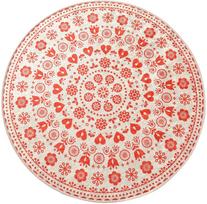 Vonios grindų kilimėlis Foutastic Venice 359CHL4242, balta sp./raudona sp., 140 cm x 140 cm, Ø 140 cm