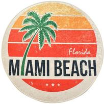 Vonios grindų kilimėlis Foutastic Miami Beach 359CHL4230, įvairių spalvų, 100 cm x 100 cm, Ø 100 cm