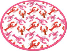 Vonios grindų kilimėlis Foutastic Homard 359CHL4842, įvairių spalvų, 120 cm x 120 cm, Ø 120 cm