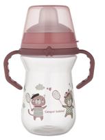 Puodelis su snapeliu Canpol Babies Bonjour Paris Spout FirstCup, 250 ml, 6+ mėn., plastikas/silikonas, rožinė sp.