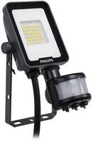 Prožektorius su judesio davikliu, tvirtinamas prie lubų arba sienos Philips Ledinaire Floodlights BVP164, 10 W, 110 lm, 3000 °K, IP65, pilka sp.
