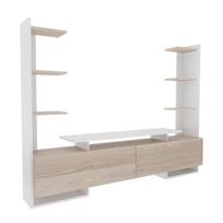 TV staliukas Kalune Design Ava, balta sp., 31.7 cm x 183.6 cm x 140 cm