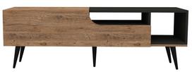 TV staliukas Kalune Design Alba, antracito sp./ruda sp., 29.6 cm x 150 cm x 49.6 cm