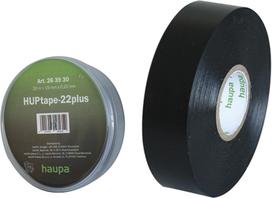 Elektros izoliacinė juosta Haupa HUPtape-22plus, juoda sp., 20 m