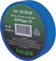 Elektros izoliacinė juosta Haupa HUPtape-15, mėlyna sp., 20 m