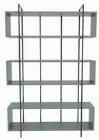 Pastatoma lentyna Kalune Design Bruti 875ZNA4514, juoda sp./žalia sp., 180 cm x 29.6 cm x 120 cm