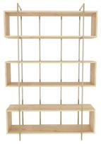 Pastatoma lentyna Kalune Design Bruti 875ZNA4511, aukso sp./ąžuolo sp., 180 cm x 29.6 cm x 120 cm