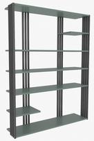 Pastatoma lentyna Kalune Design Jenny 875ZNA4525, juoda sp./žalia sp., 160 cm x 29.6 cm x 120 cm