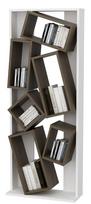 Pastatoma lentyna Kalune Design Carmen 875ZNA4608, balta sp./riešuto sp., 153.6 cm x 63 cm x 24 cm