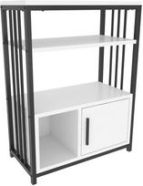 Pastatoma lentyna Kalune Design Letos 875ZNA4533, balta sp./juoda sp., 80 cm x 60 cm x 29.6 cm