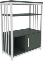 Pastatoma lentyna Kalune Design Letos 875ZNA4534, balta sp./žalia sp., 80 cm x 60 cm x 29.6 cm