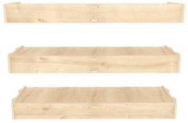 Sieninė lentyna Kalune Design Hiko, ąžuolo sp., 6.5 cm x 61.5 cm x 19.5 cm
