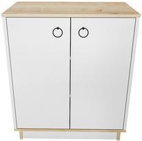 Konsolinis staliukas Kalune Design Nüanse, ąžuolo sp./balta sp., 72 cm x 42 cm x 83.1 cm