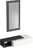 Konsolinis staliukas Kalune Design Vien, antracito sp./balta sp., 29.6 cm x 82 cm x 15.8 cm
