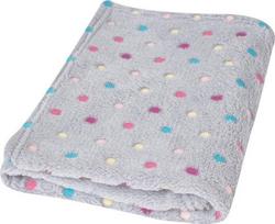 Pledas BabyMatex Milly, 100 x 75 cm, pilka sp./įvairių spalvų