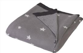 Pledas BabyMatex Pattern MT0393, 100 x 80 cm, balta sp./pilka sp.