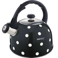 Arbatinukas su švilpuku King Hoff KH-1051, 2.6 l, balta sp./juoda sp.