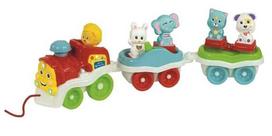 Edukacinis traukinukas Clementoni Animal Train, įvairių spalvų