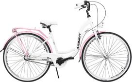 Dviratis miesto Azimut Vintage 3-Speed, 28 ", 17'' rėmas, balta sp./rožinė sp.