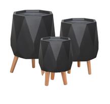 Gėlių vazonas Domoletti LT14522T-1S, keramika/molis, Ø 23 cm, antracito sp.