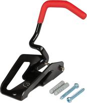 Dviračio laikiklis RFR CMPT Bicycle Hanger STND18, guma/plienas, juoda sp./raudona sp.