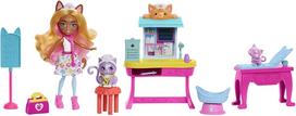 Lėlė Mattel Enchantimals Enchantimals City Tails Main Street Doctors Office HLH22, 15 cm, įvairių spalvų