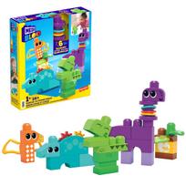 Kaladėlės Mattel Mega Bloks Squeak N Chomp Dino HKN43, 24 vnt.