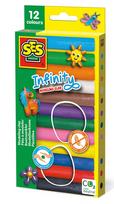 Plastilinas SES Creative Infinity 00406S, 12 vnt.