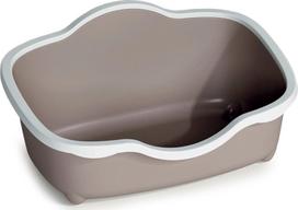 Kačių tualetas su rėmu Zolux Chic Open 590109TAU, šviesiai ruda sp., uždaras, 56 cm x 38.5 cm x 26 cm