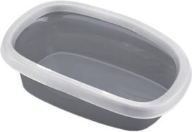 Kačių tualetas su rėmu Zolux Sprint 20 590106GPI, balta sp./pilka sp., uždaras, 58 cm x 39 cm x 17 cm