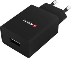 Telefono įkroviklis Swissten Travel Charger, USB, 120 cm, juoda sp., 5 W