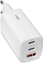 Telefono įkroviklis iBOX C-65, USB/2 x USB-C, balta sp., 65 W